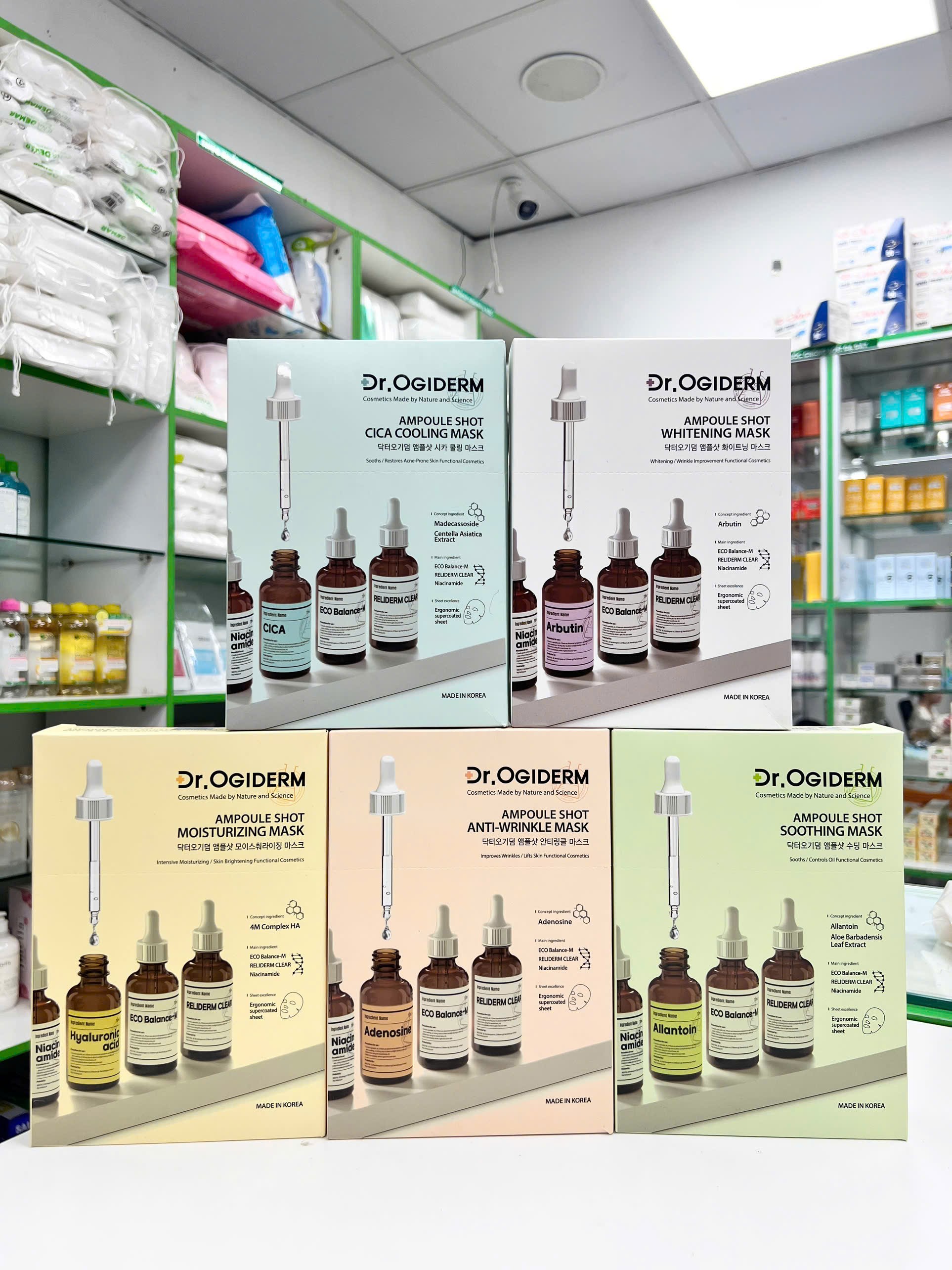 Mặt Nạ Dr.Ogiderm — tổng quan các dòng mặt nạ theo nhu cầu da